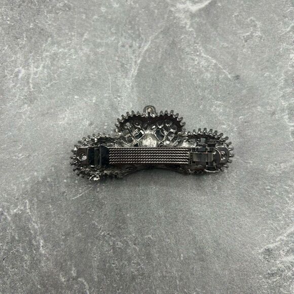 Navy Blue Rhinestones Barrette Hair Clip Accessory main image 7